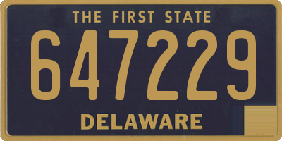 DE license plate 647229