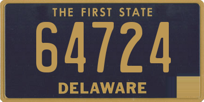 DE license plate 64724