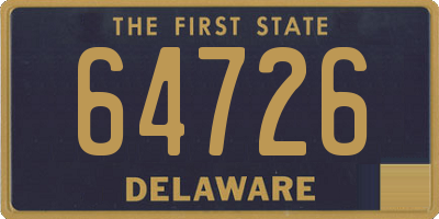 DE license plate 64726