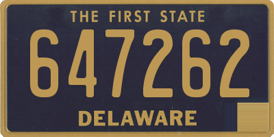 DE license plate 647262