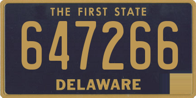 DE license plate 647266