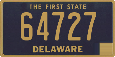 DE license plate 64727