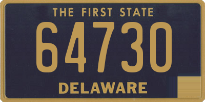 DE license plate 64730