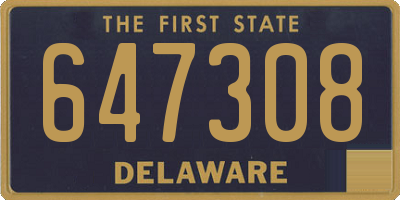 DE license plate 647308