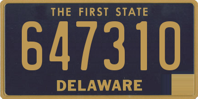 DE license plate 647310
