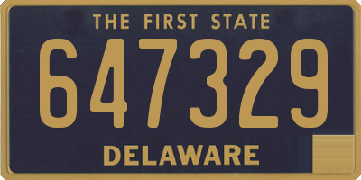 DE license plate 647329