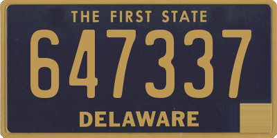 DE license plate 647337