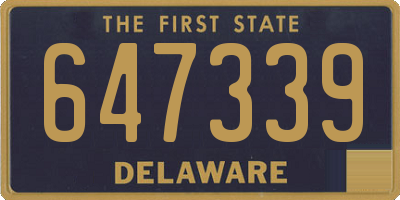 DE license plate 647339