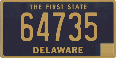 DE license plate 64735