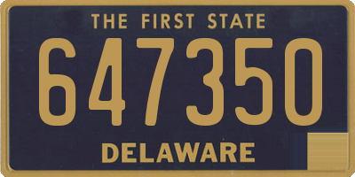 DE license plate 647350