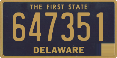DE license plate 647351