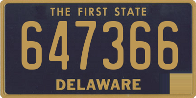 DE license plate 647366