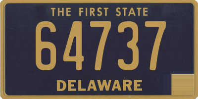 DE license plate 64737