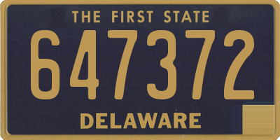 DE license plate 647372