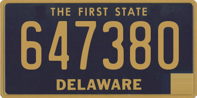 DE license plate 647380