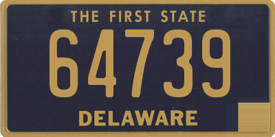 DE license plate 64739