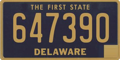 DE license plate 647390