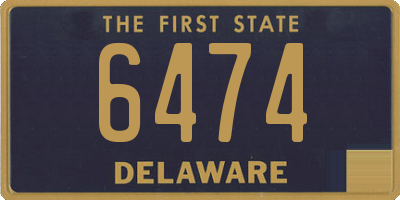 DE license plate 6474