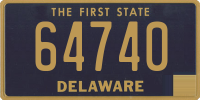 DE license plate 64740