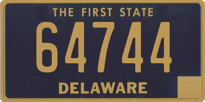 DE license plate 64744
