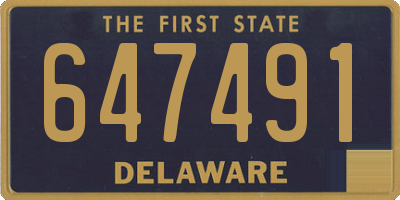 DE license plate 647491