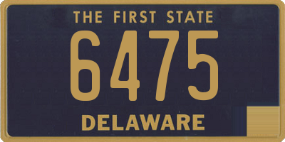 DE license plate 6475