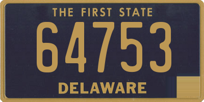 DE license plate 64753