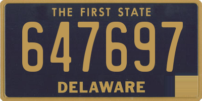 DE license plate 647697