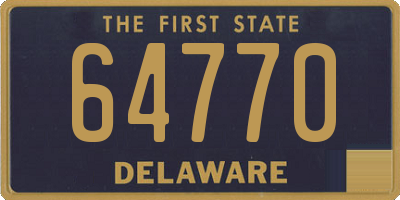 DE license plate 64770