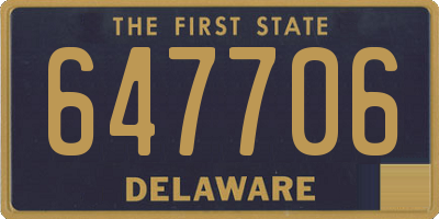 DE license plate 647706