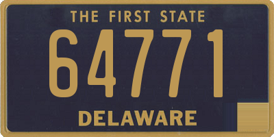 DE license plate 64771