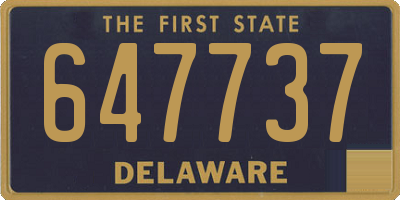 DE license plate 647737