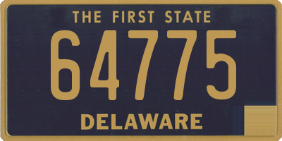 DE license plate 64775