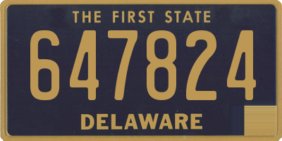 DE license plate 647824