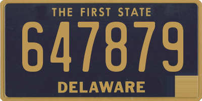 DE license plate 647879