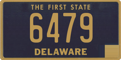 DE license plate 6479
