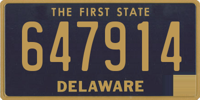 DE license plate 647914