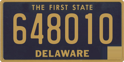DE license plate 648010