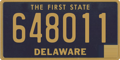 DE license plate 648011