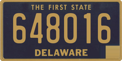 DE license plate 648016