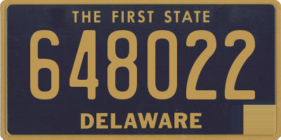 DE license plate 648022