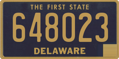 DE license plate 648023