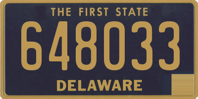 DE license plate 648033