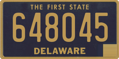DE license plate 648045