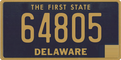 DE license plate 64805