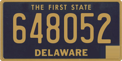 DE license plate 648052