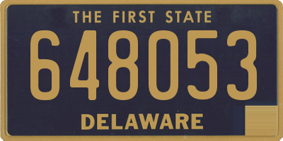 DE license plate 648053