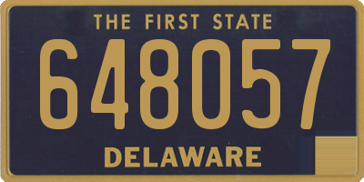 DE license plate 648057