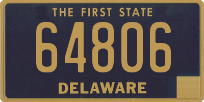 DE license plate 64806