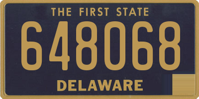 DE license plate 648068